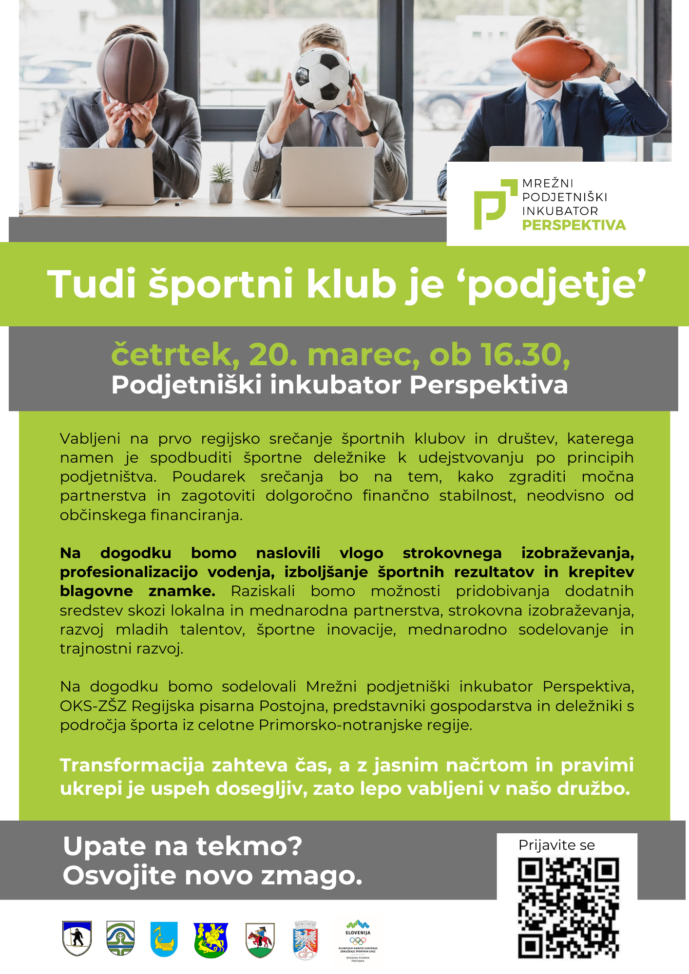 tudi športni klub je podjetje
